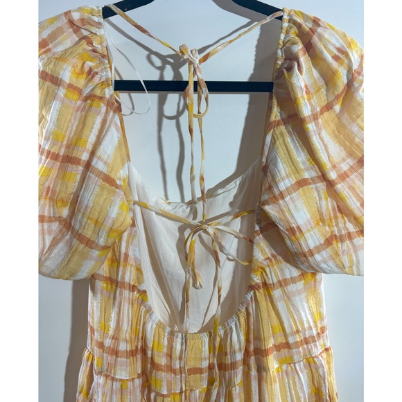 ASTR the label NWOT Plaid Summer Maxi Dress Size Small Square Neck, MSRP‎ $145 - Picture 3 of 4
